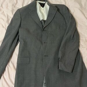 Tommy Hilfiger Charcoal Gray Men's Single-Breasted Suit Jacket